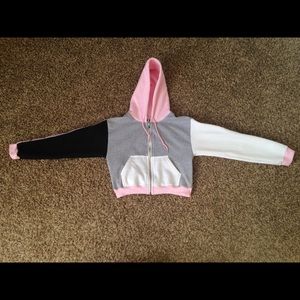 CROSS COLOURS WOMENS ZIP UP HOODIE